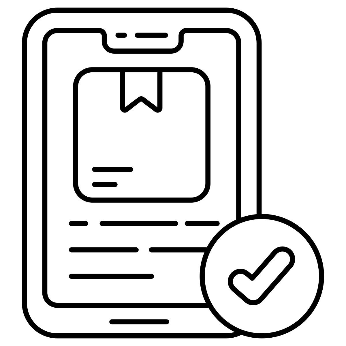 mobile parcel icon