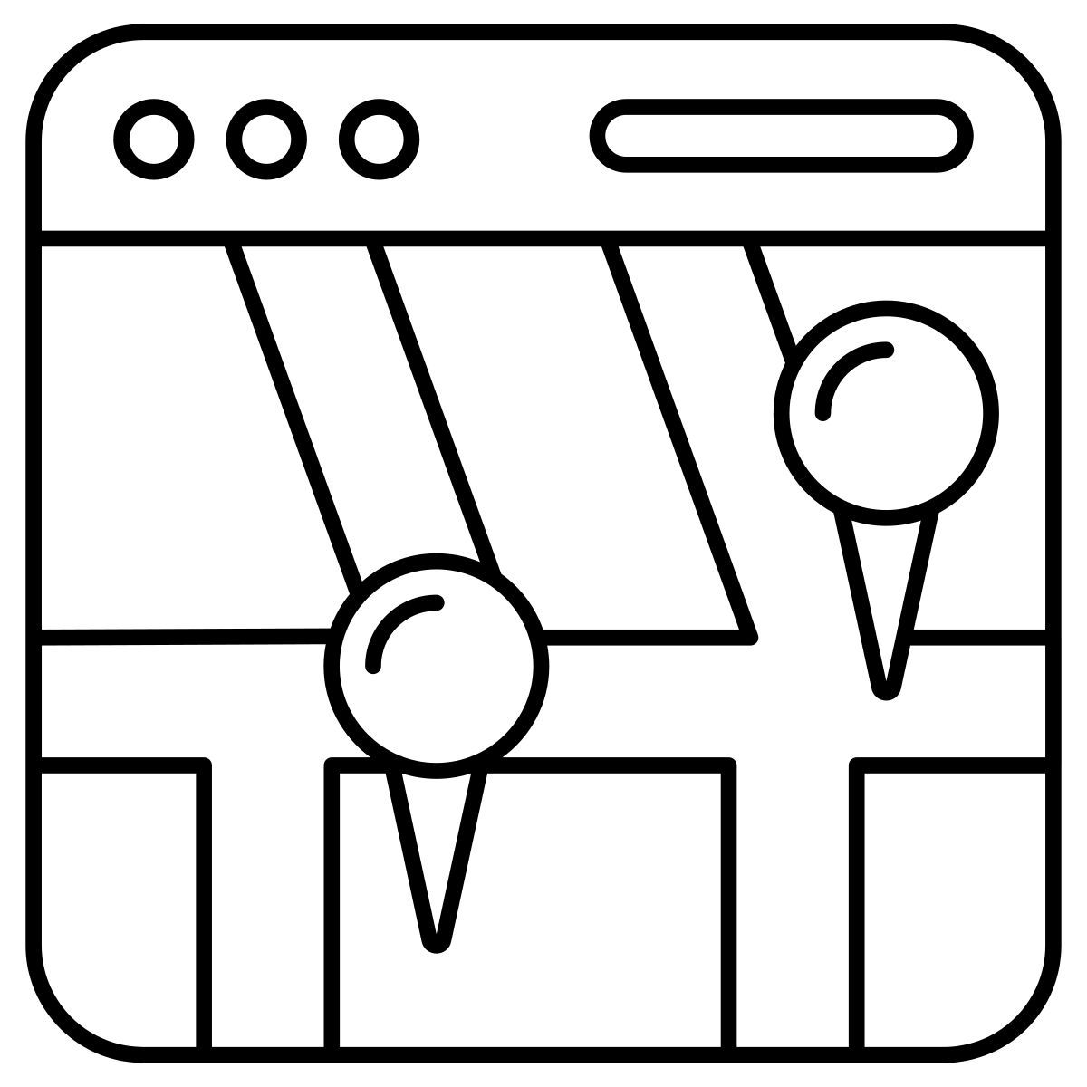 온라인 지도 icon