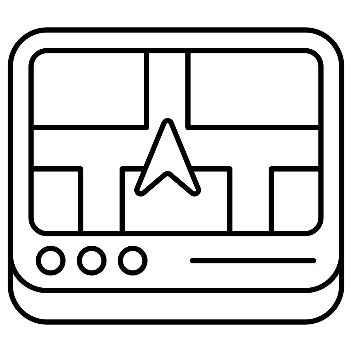 navegación en línea icon