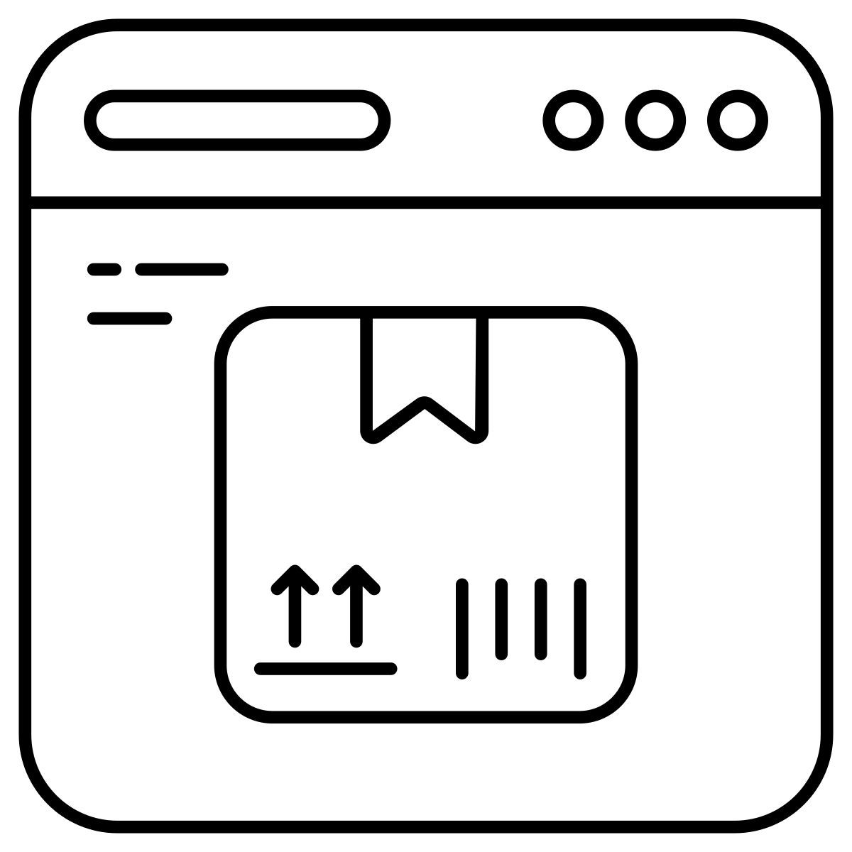 paquetería en línea icon