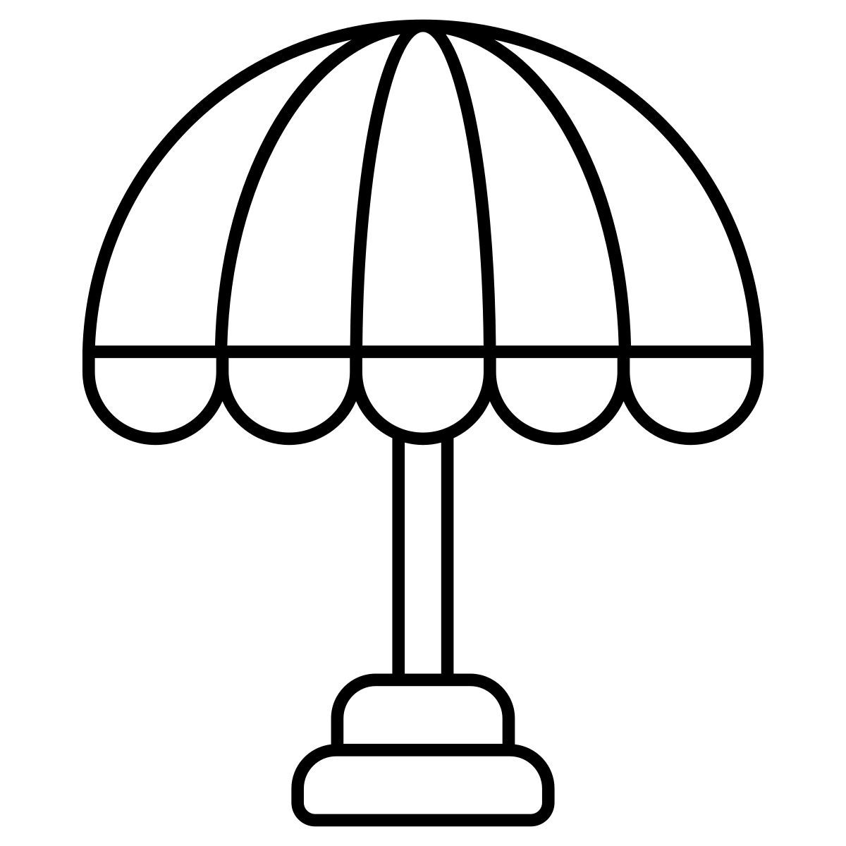 outdoor umbrella icon