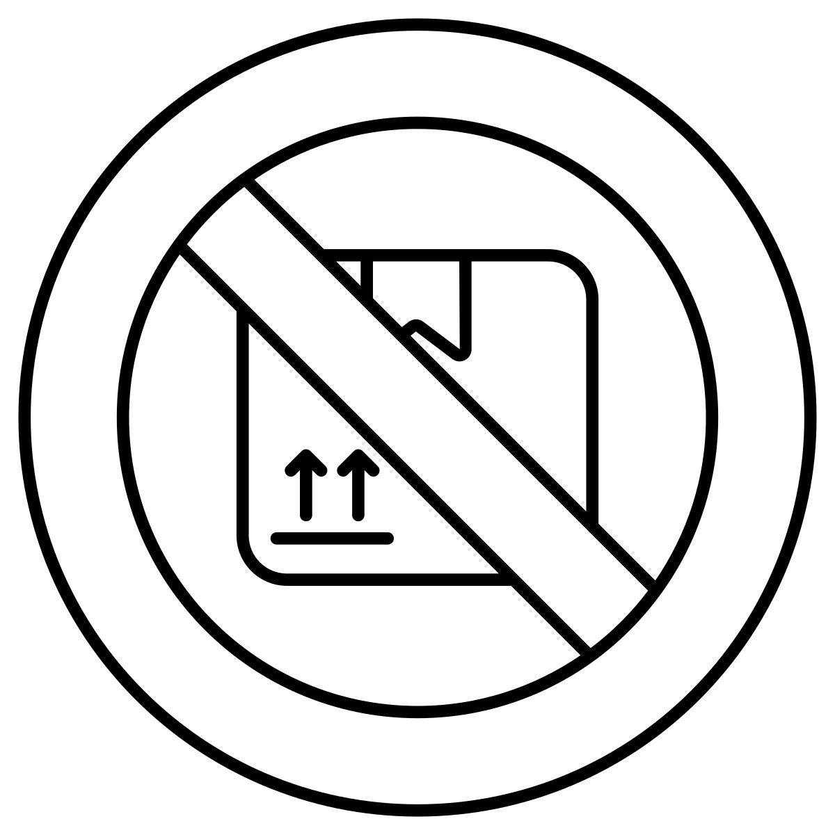 parcel ban icon
