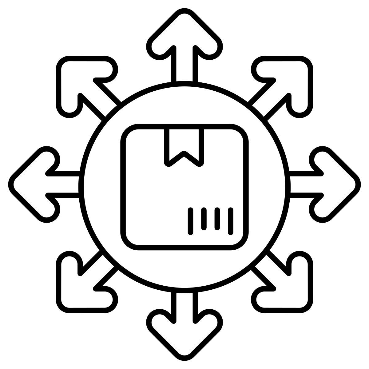 parcel directions icon