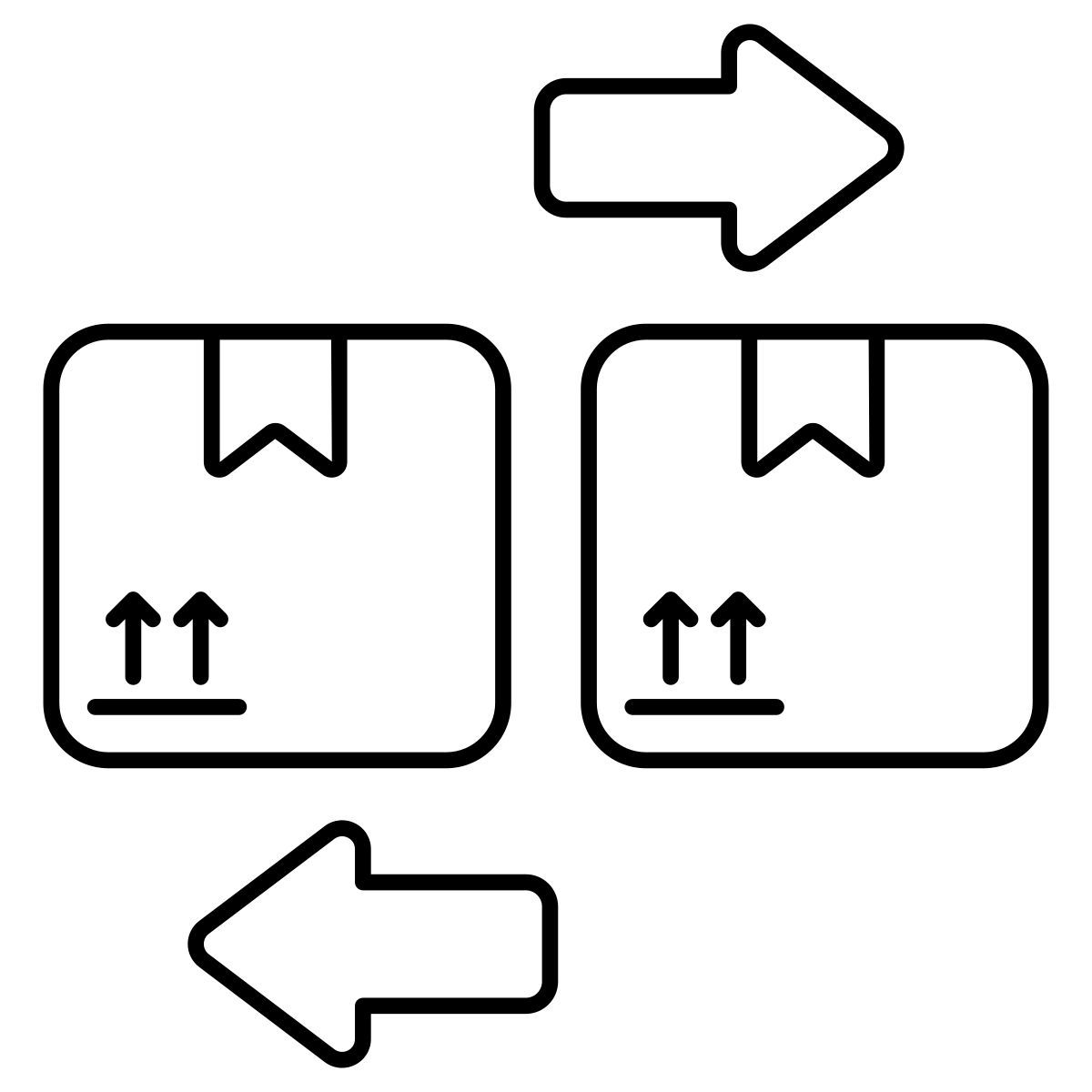 parcel exchange icon