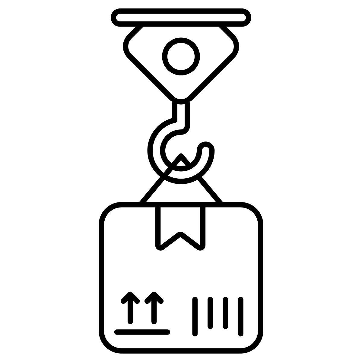 parcel lifting icon