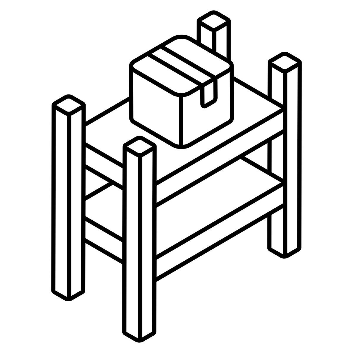 parcel racks icon