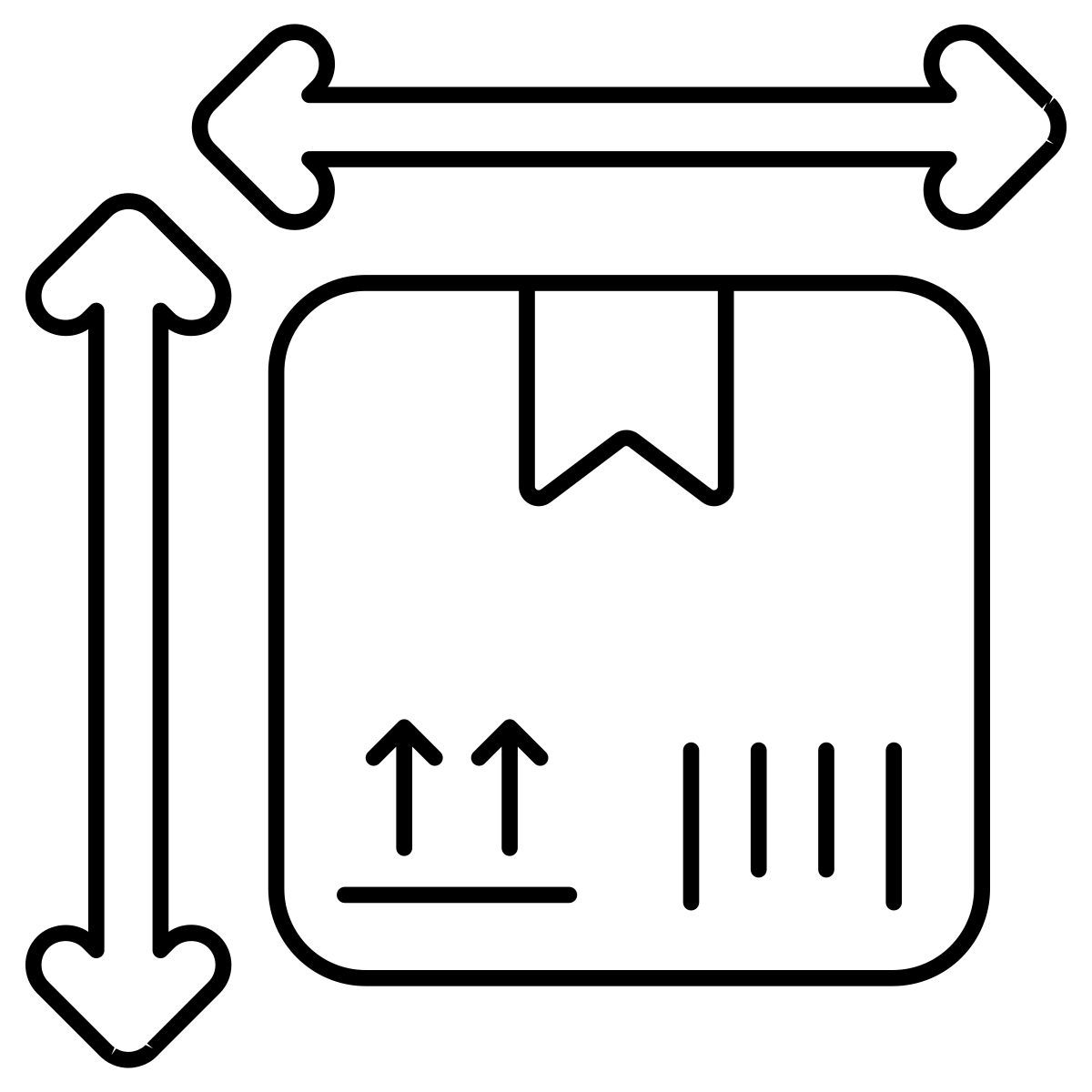 parcel size icon