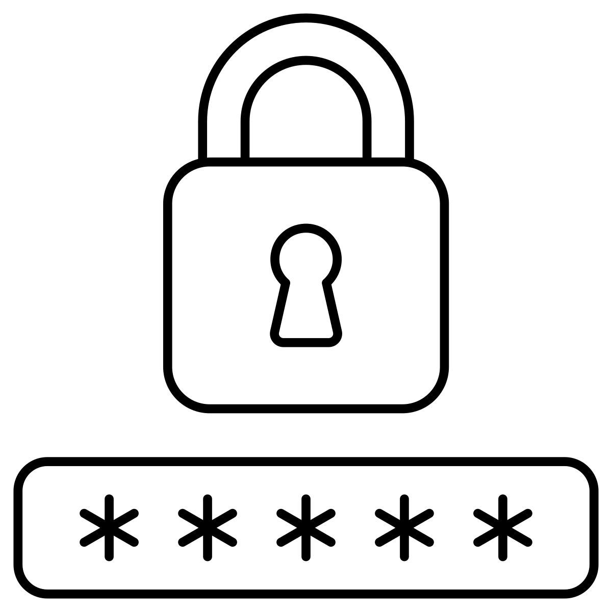 password lock icon