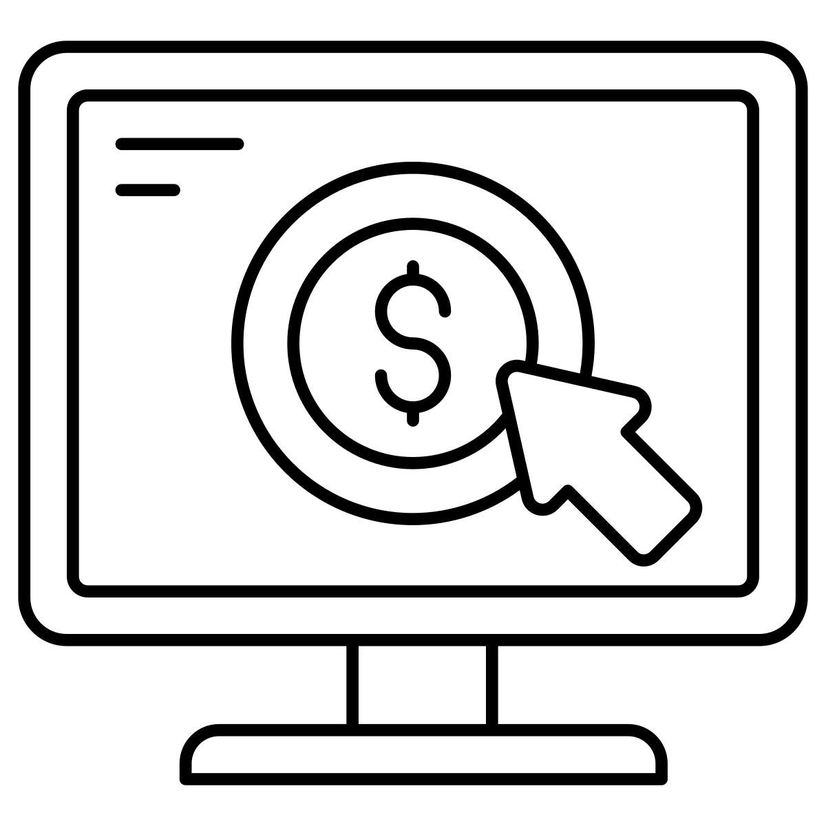 클릭당 지불 icon