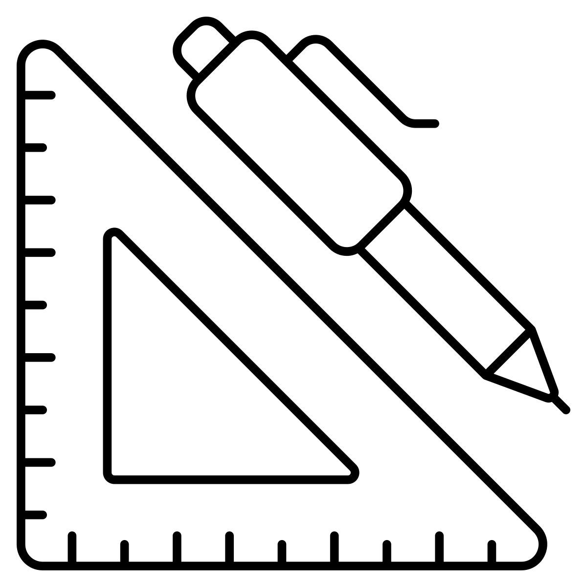 escala retangular icon