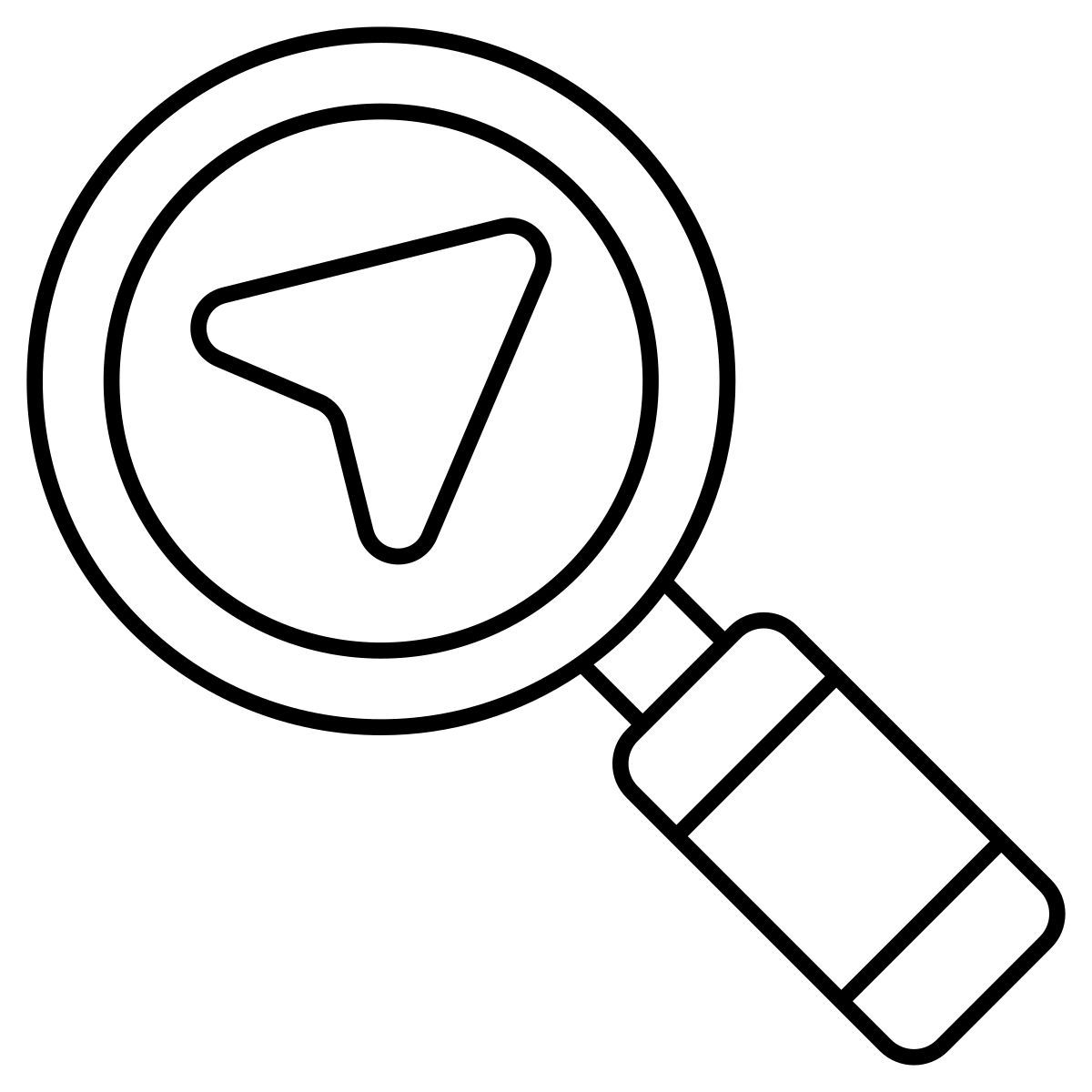 emplacement de recherche icon