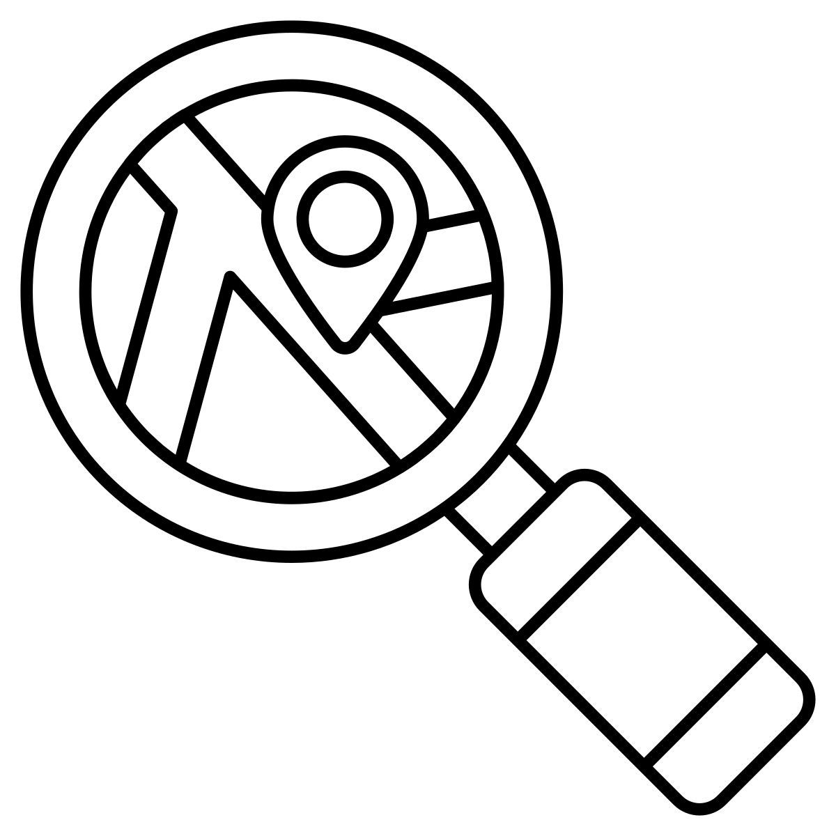 emplacement de recherche icon