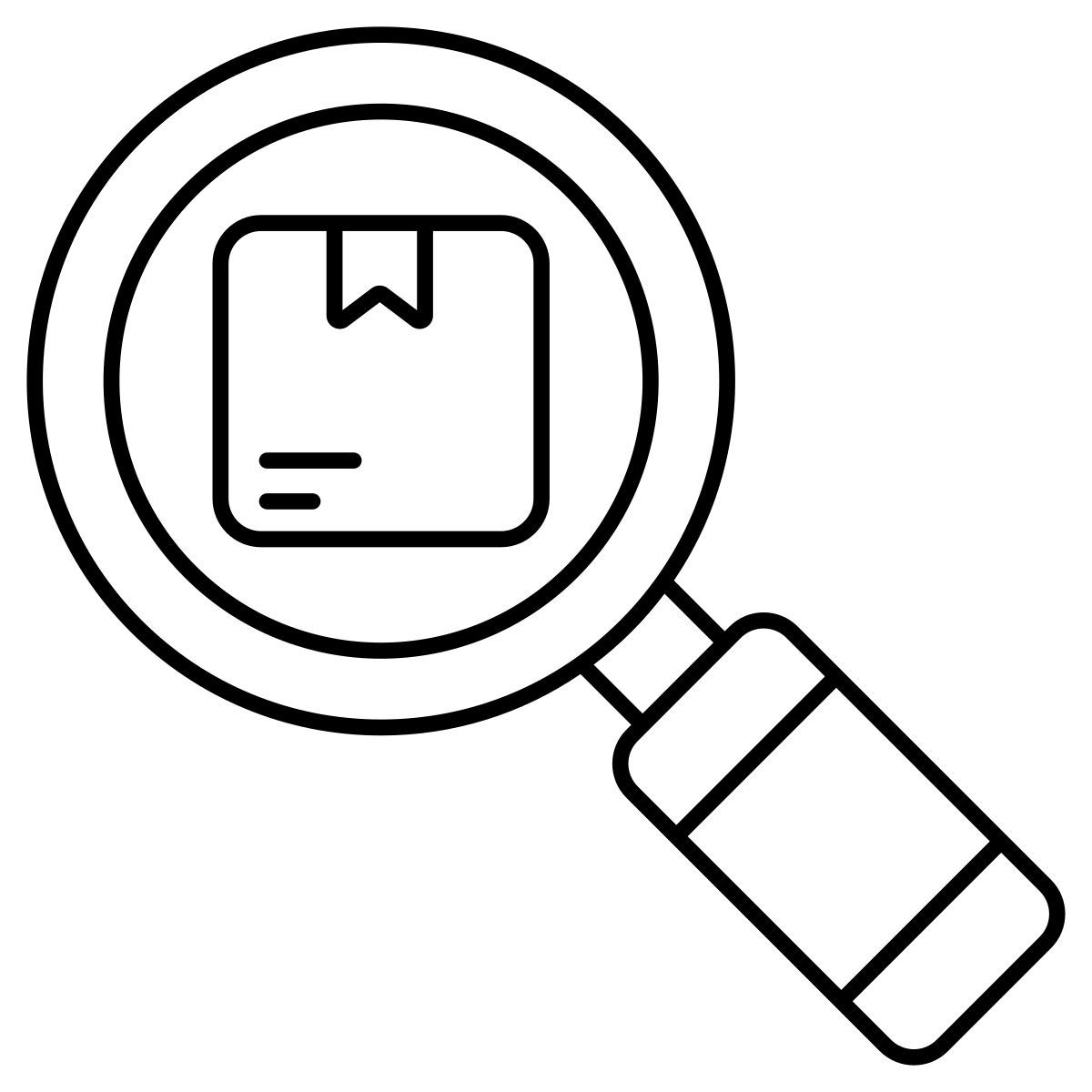 search parcel icon
