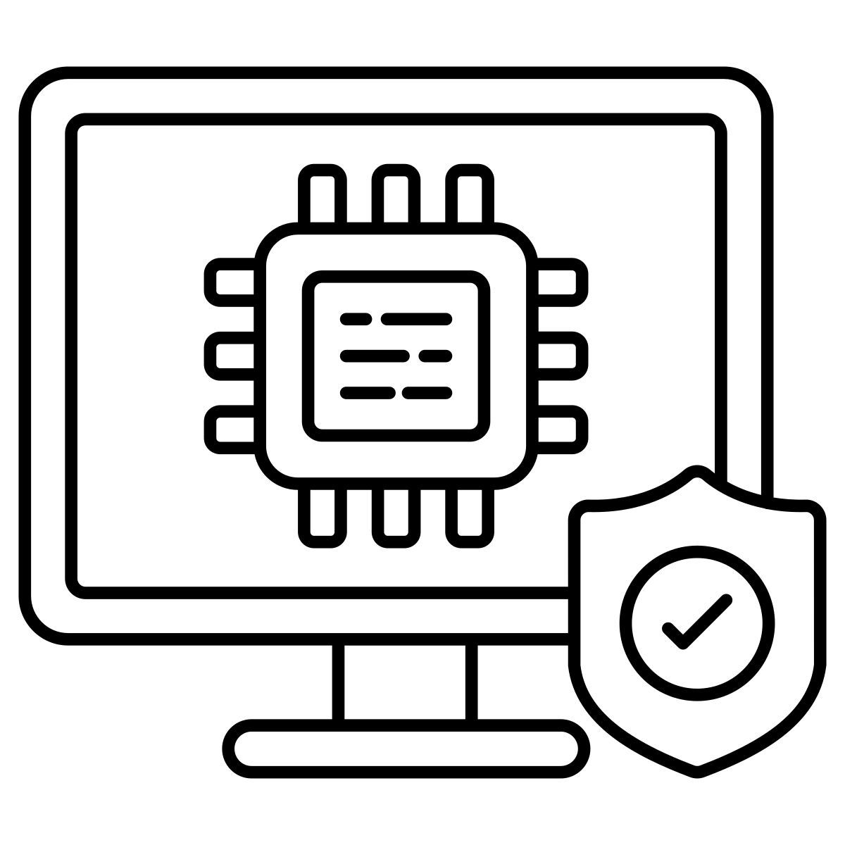 보안 마이크로칩 icon