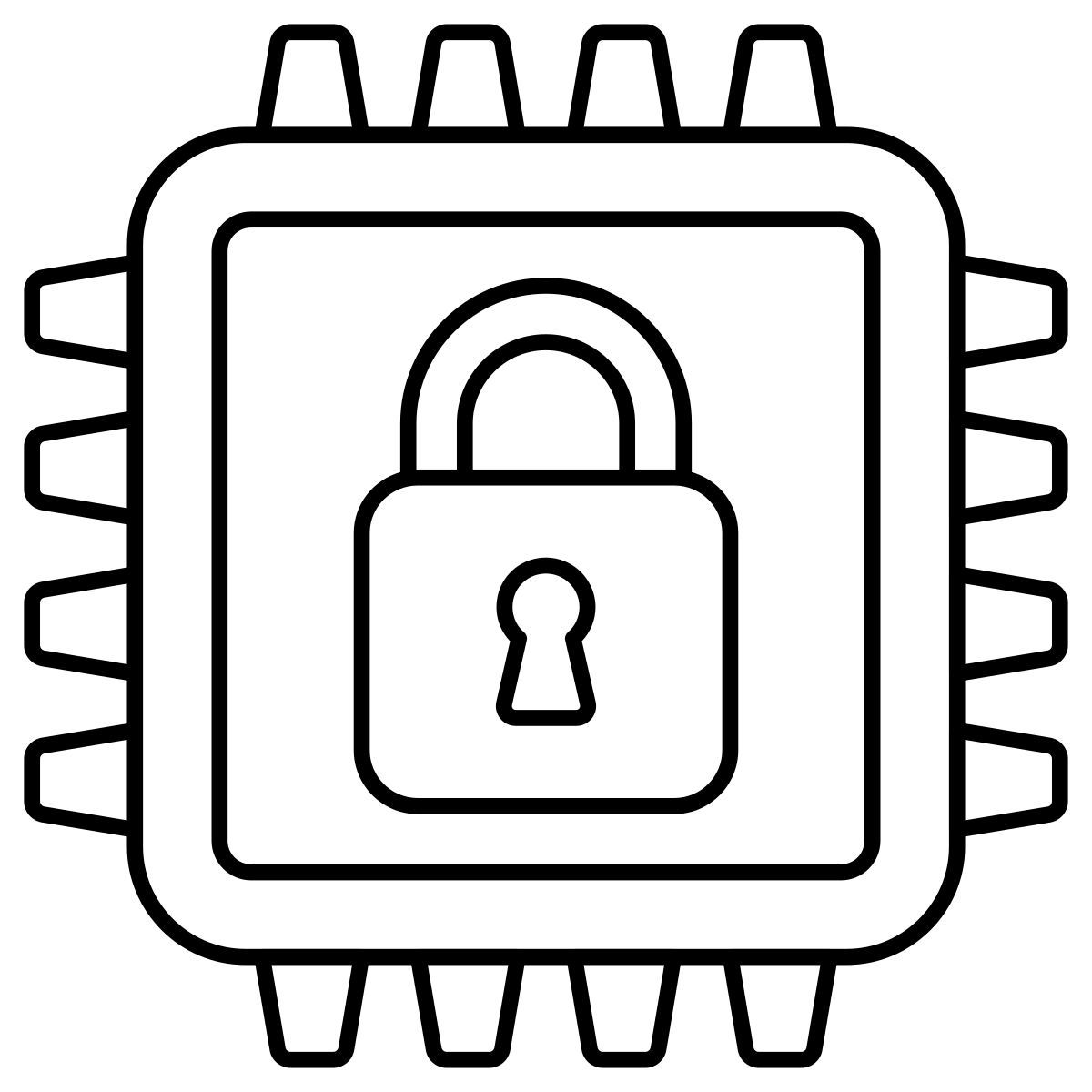 보안 마이크로칩 icon