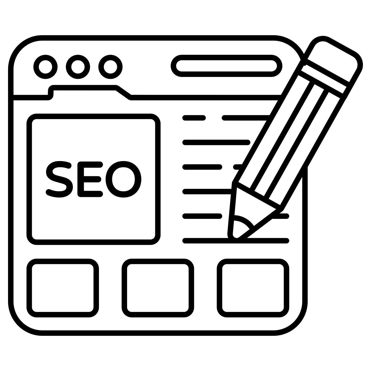 seo writing icon