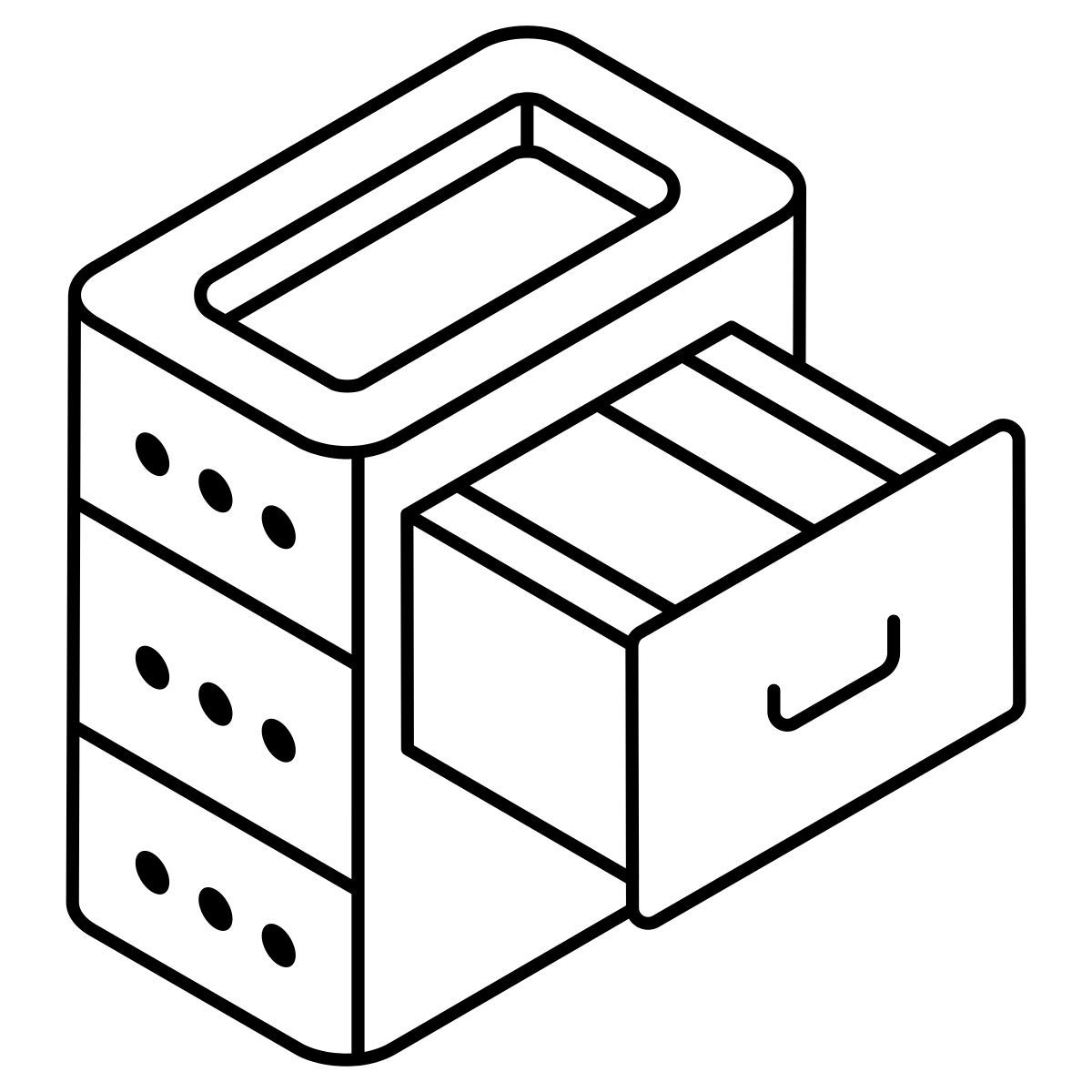 server drawer icon