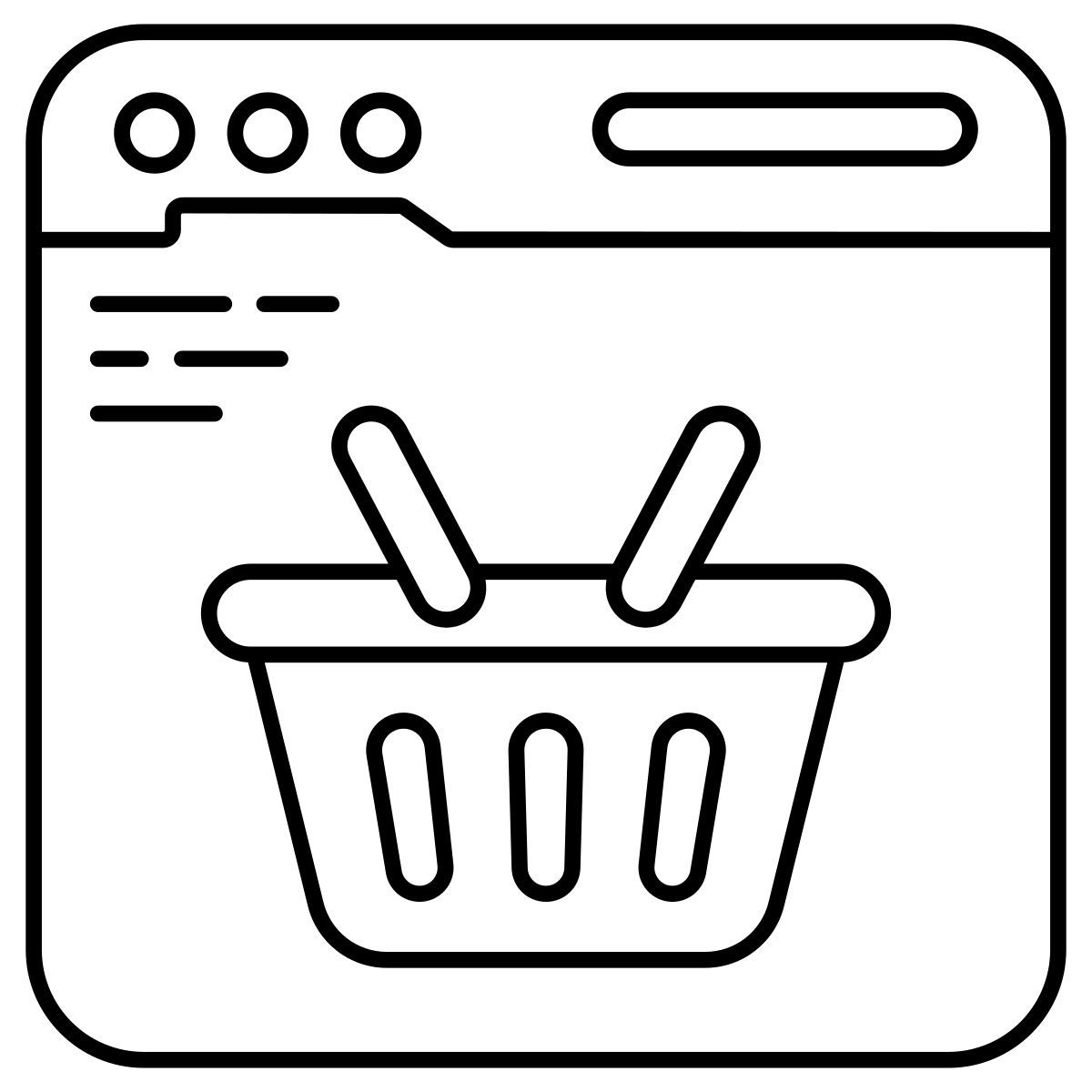 shopping website icon