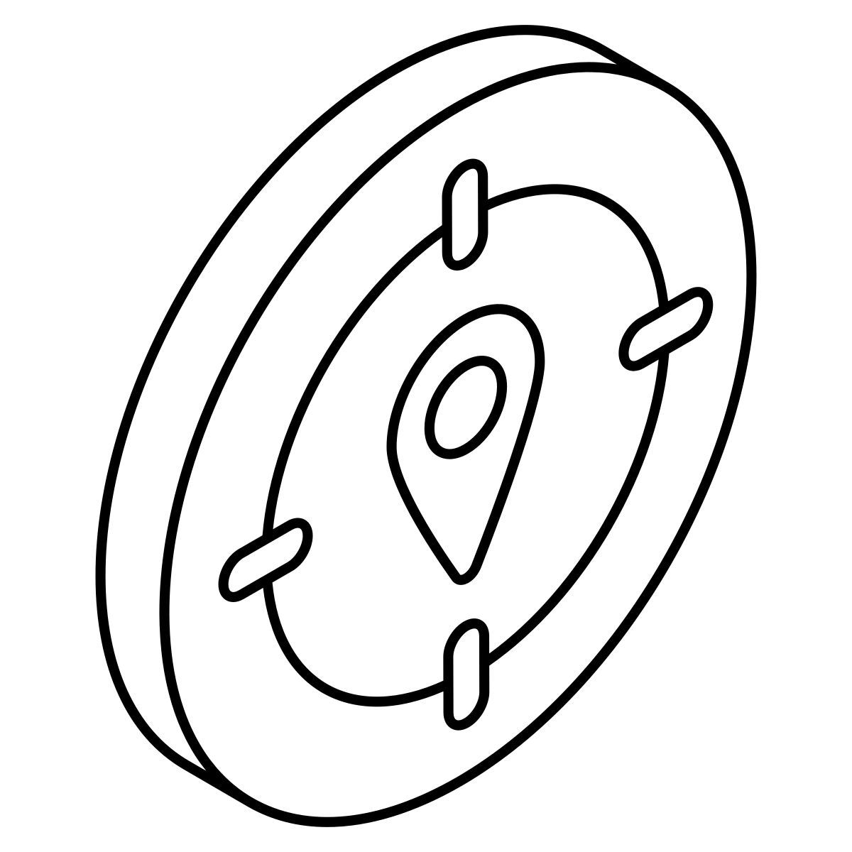 ubicación objetivo icon