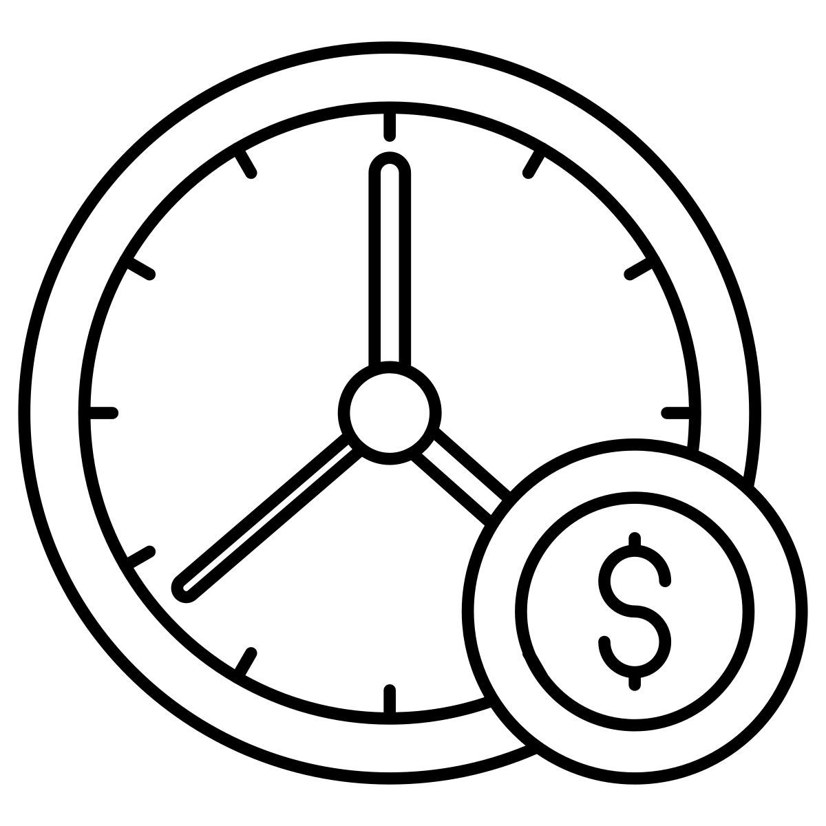 el tiempo es dinero icon
