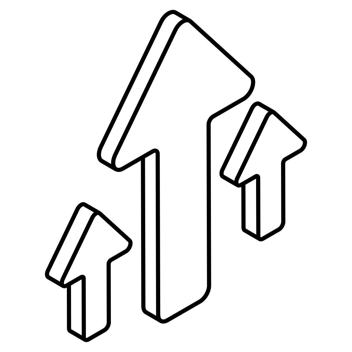 upward arrows icon