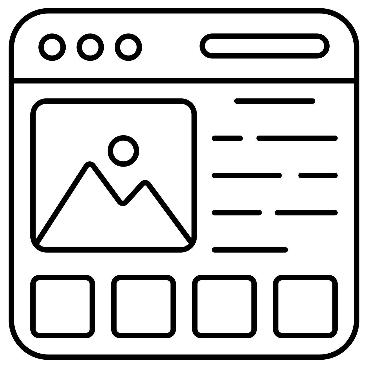 web landscape icon