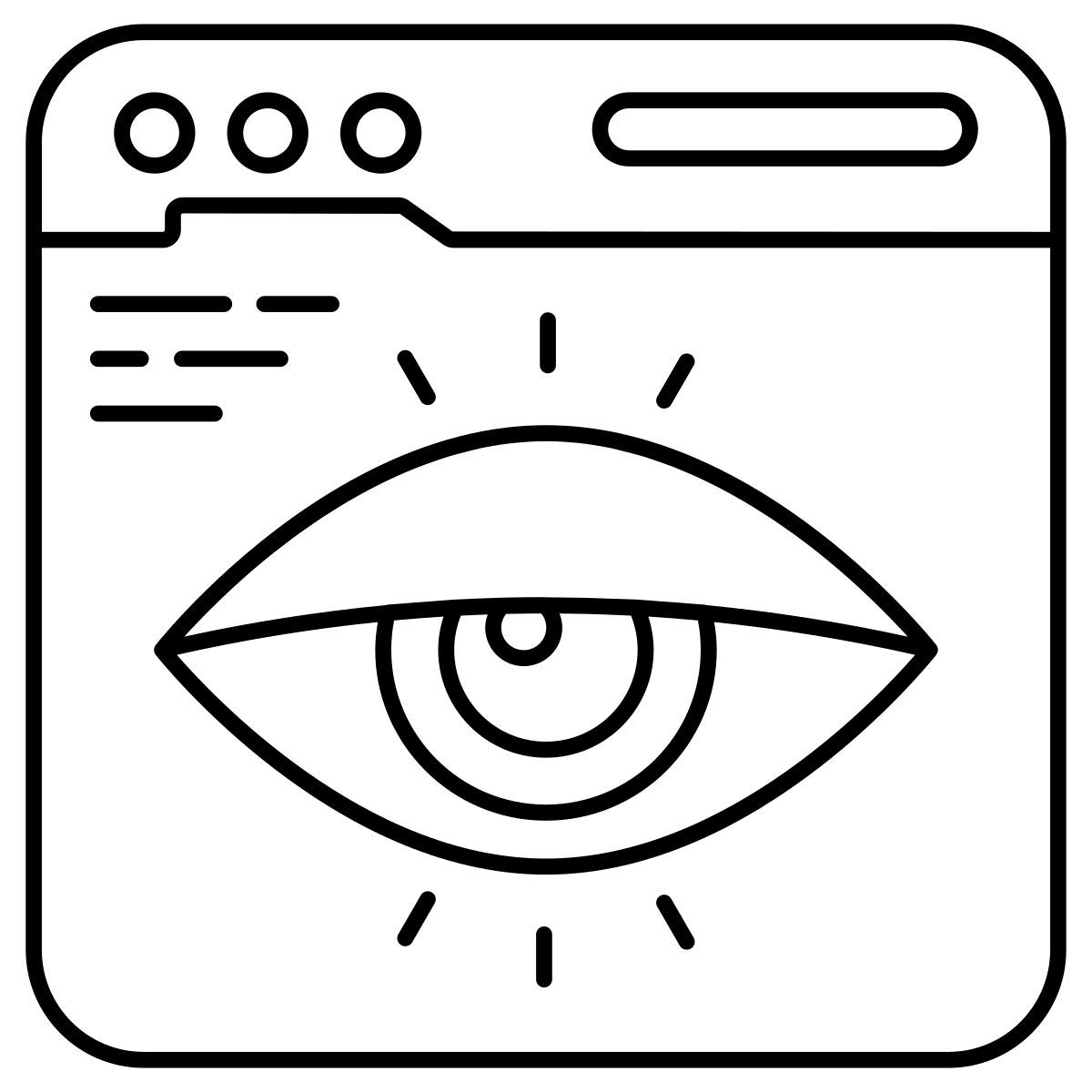 web monitoring icon