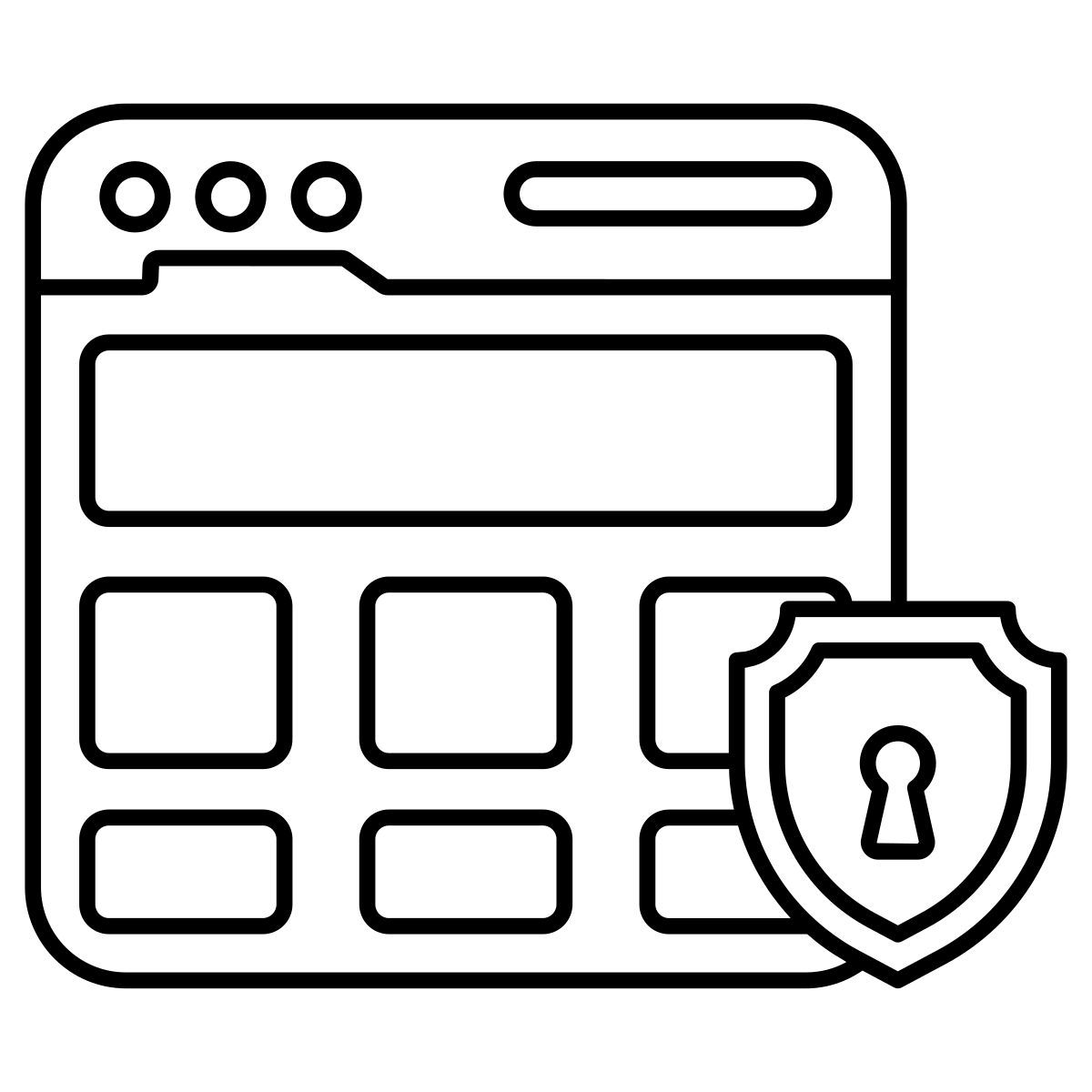 seguridad web icon