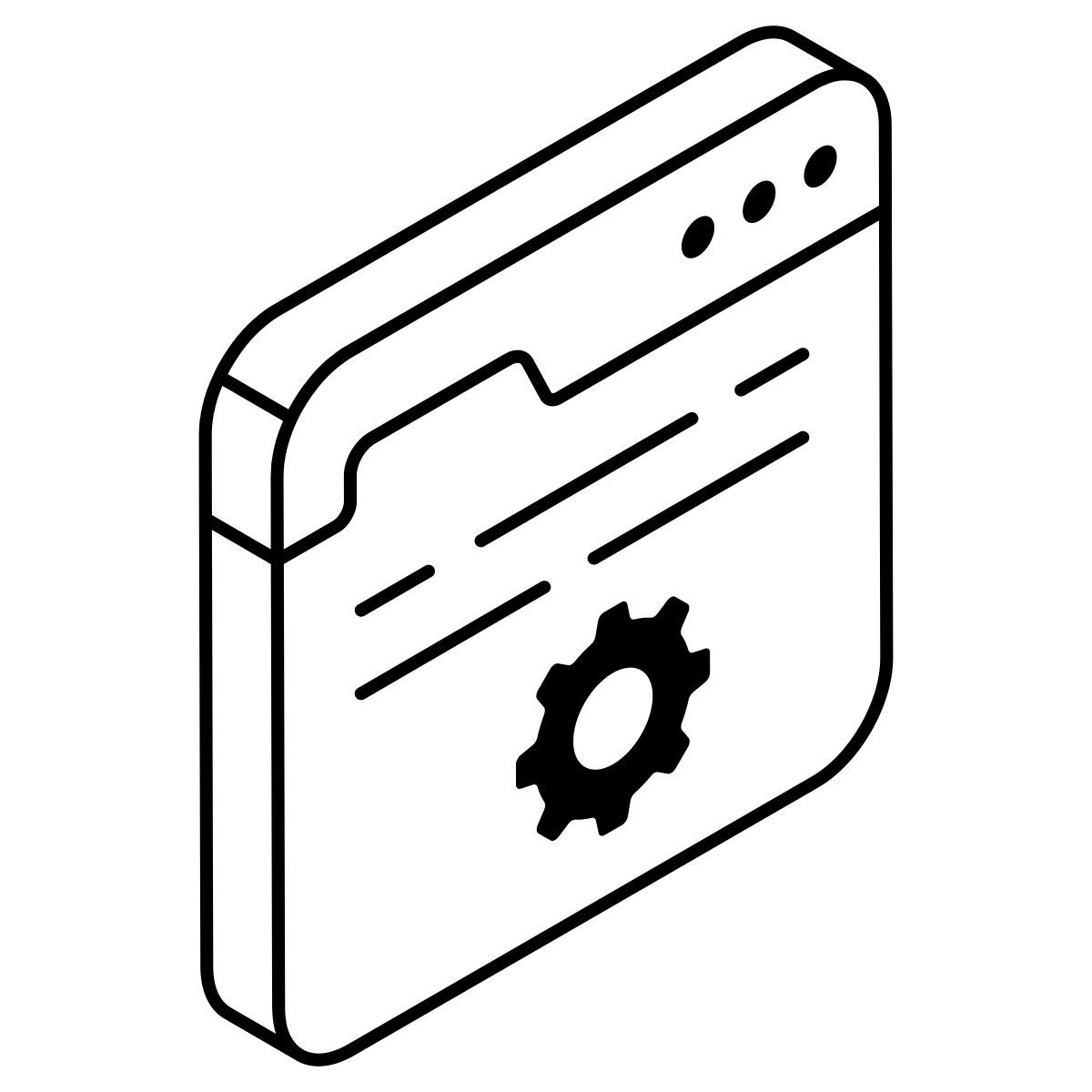 configuración web icon