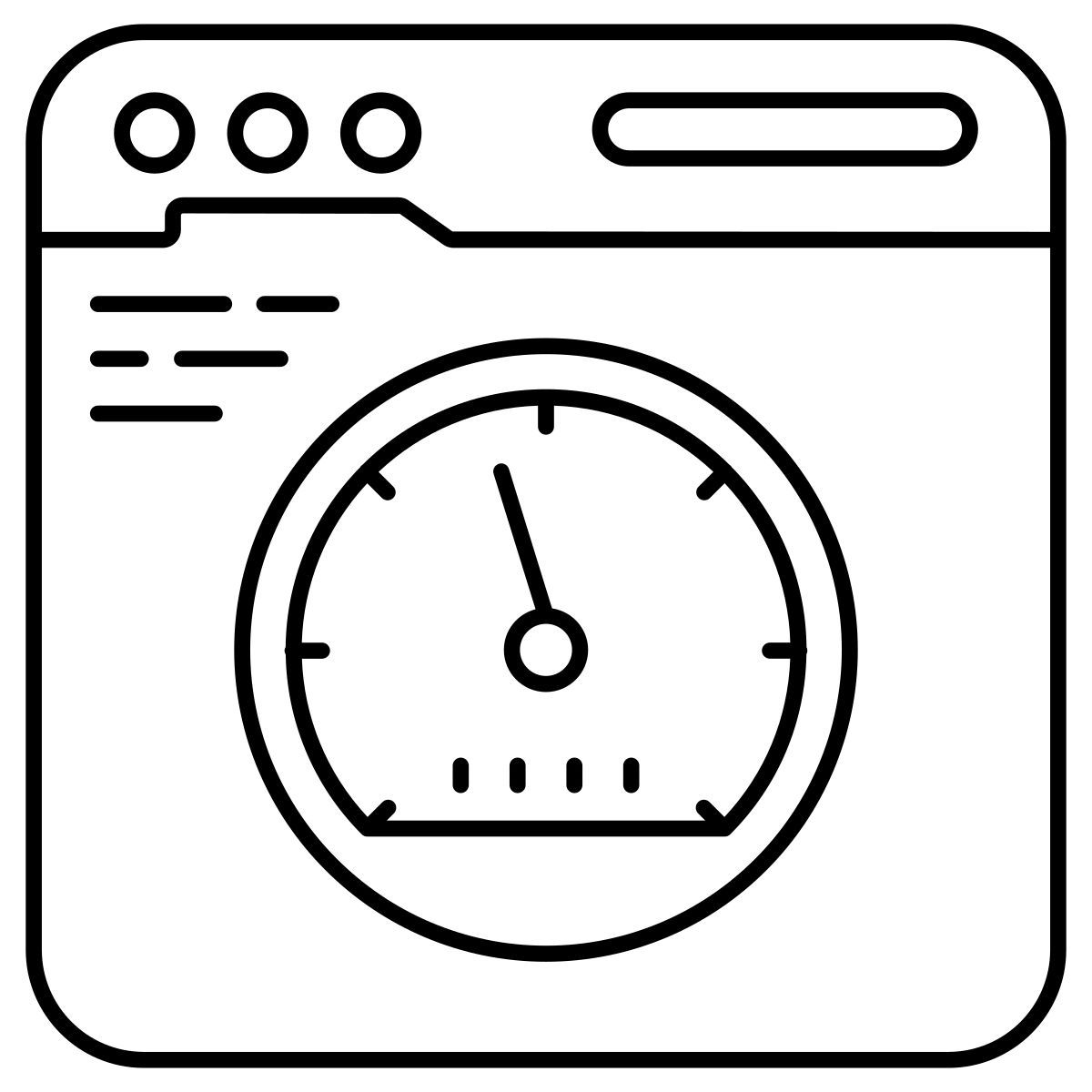 optimización de la velocidad web icon