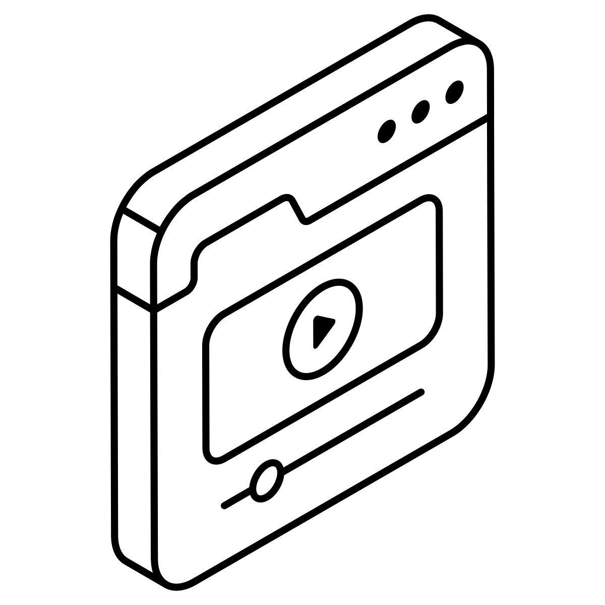 vídeo web icon