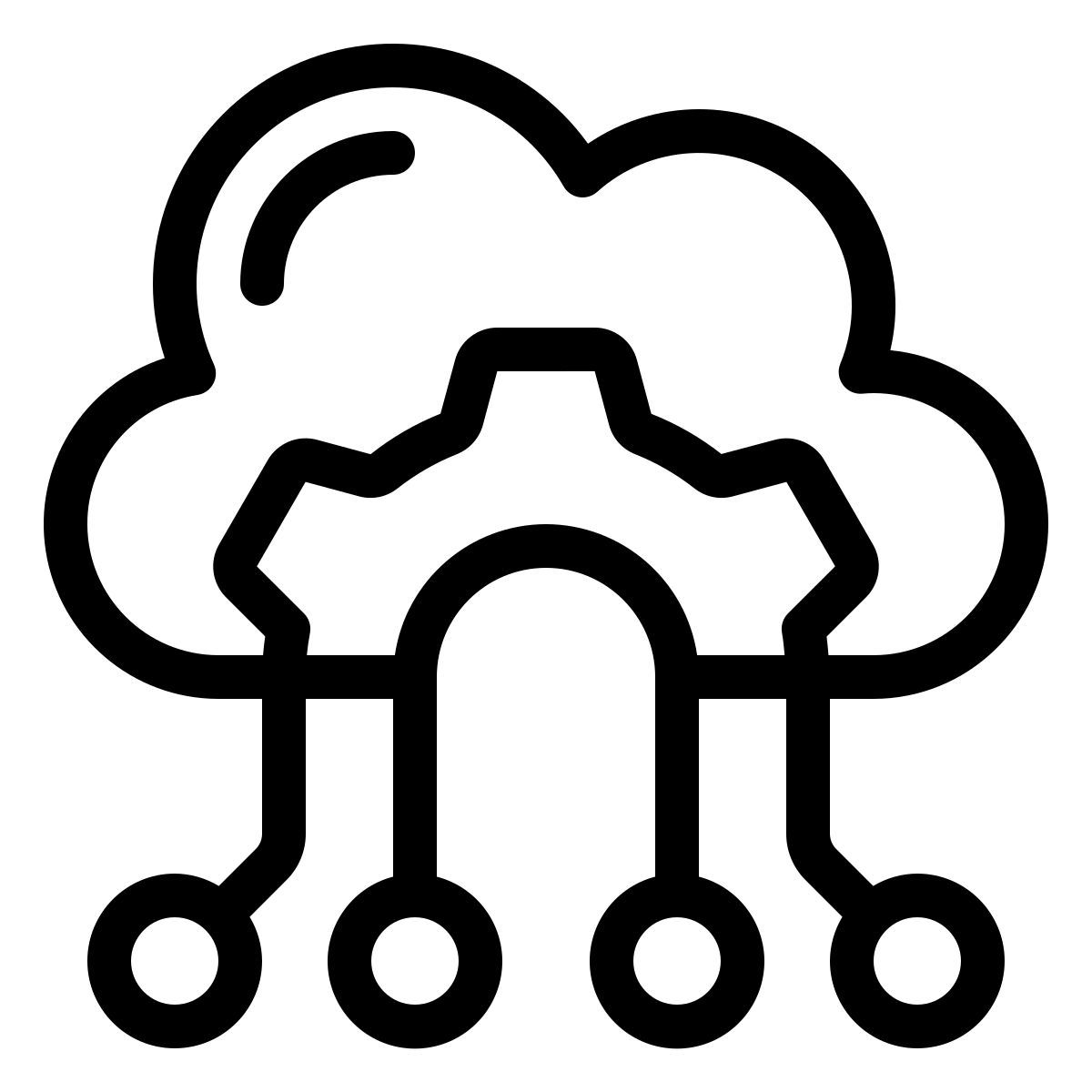 Cloud computing icon