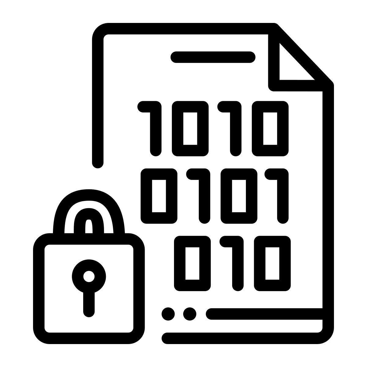 data; encryption; binary; binary code icon