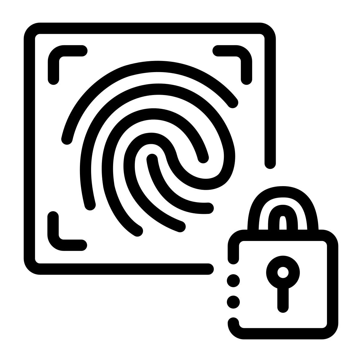 fingerprintsecurity; fingerprint; biometric; recognition icon