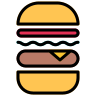 external burguer-food-delivery-lineal-color-zulfa-mahendra icon