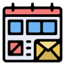 external calendar-postal-services-lineal-color-zulfa-mahendra icon