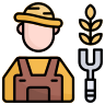 external farmer-farmland-lineal-color-zulfa-mahendra icon
