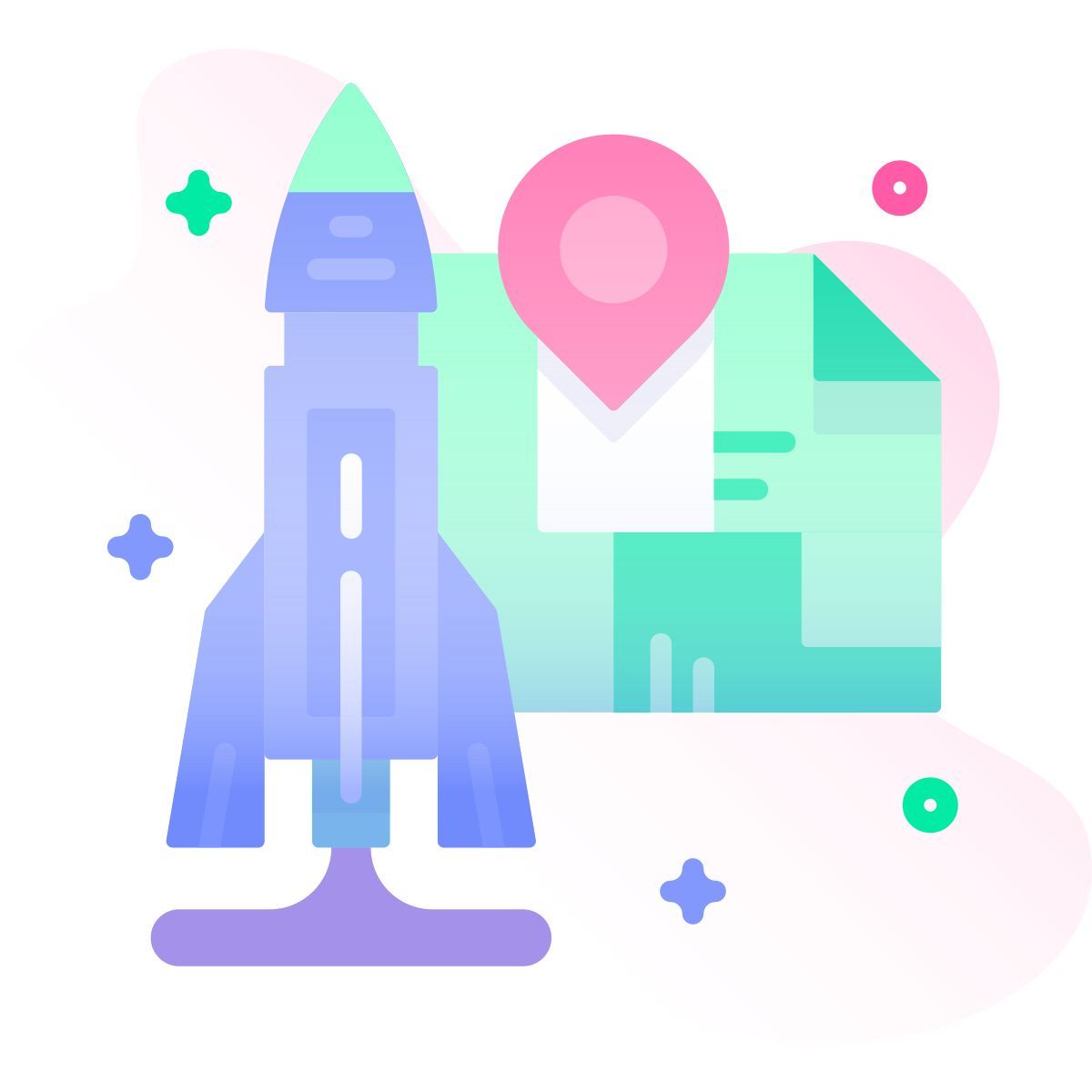 map rocket icon
