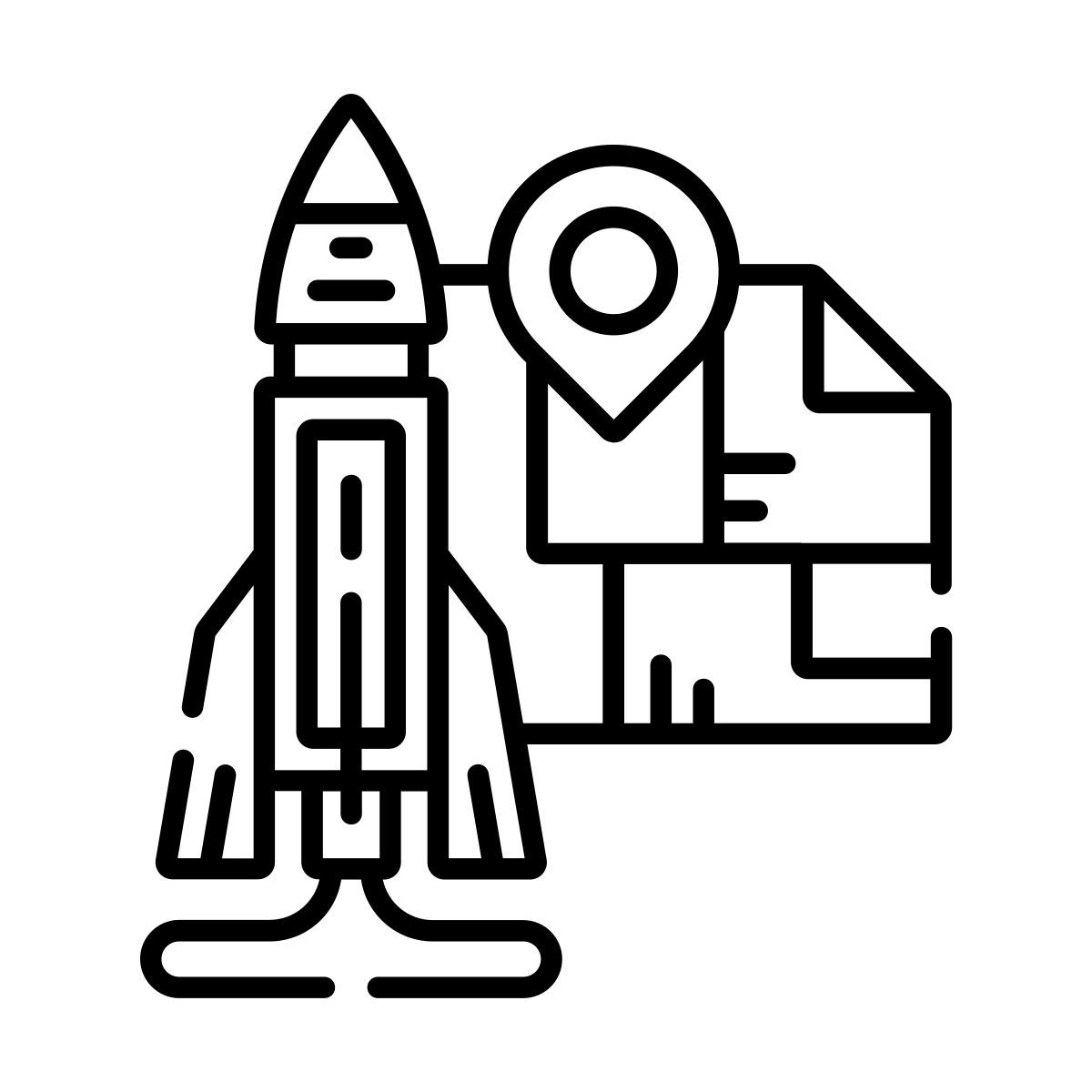 map rocket icon