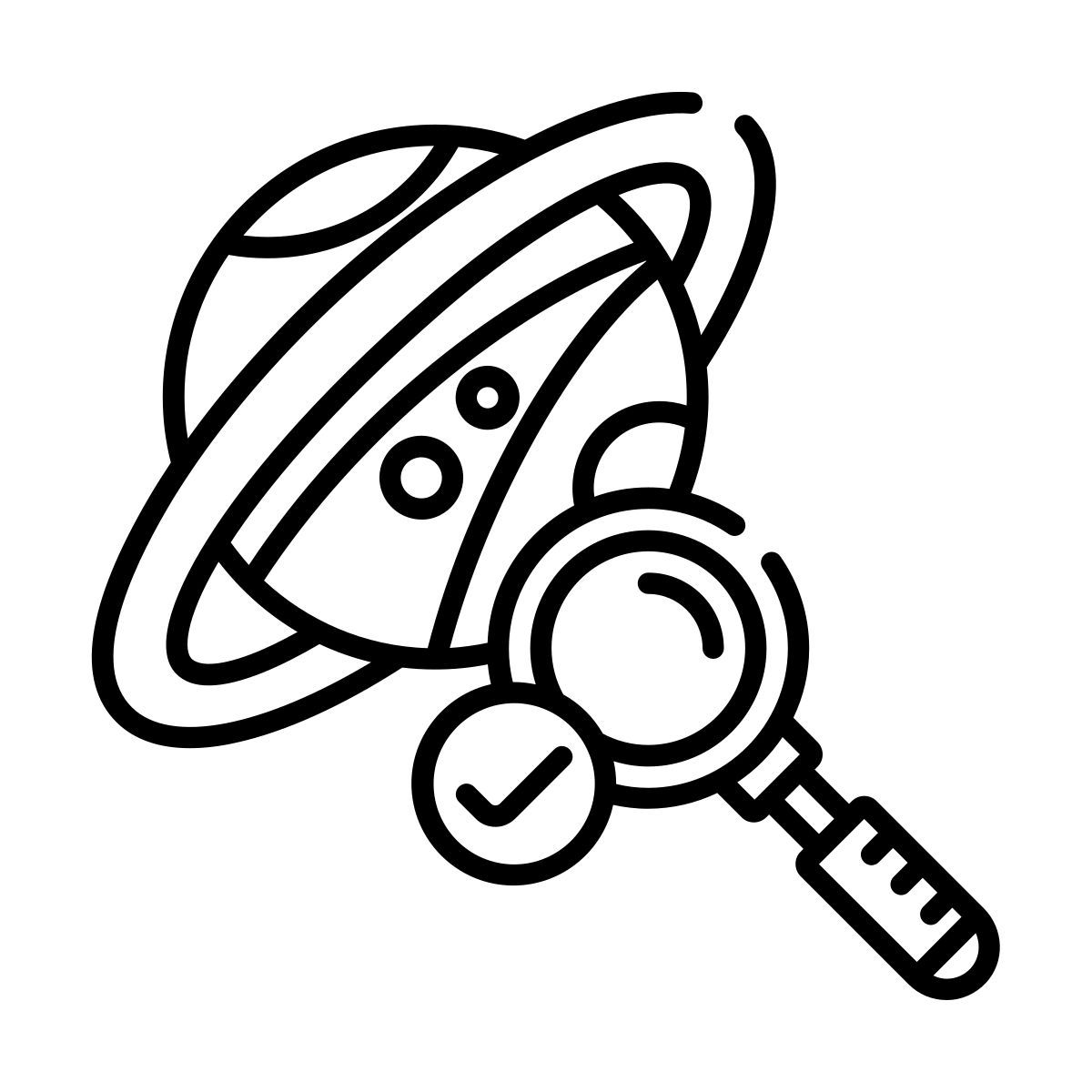 searching in space icon