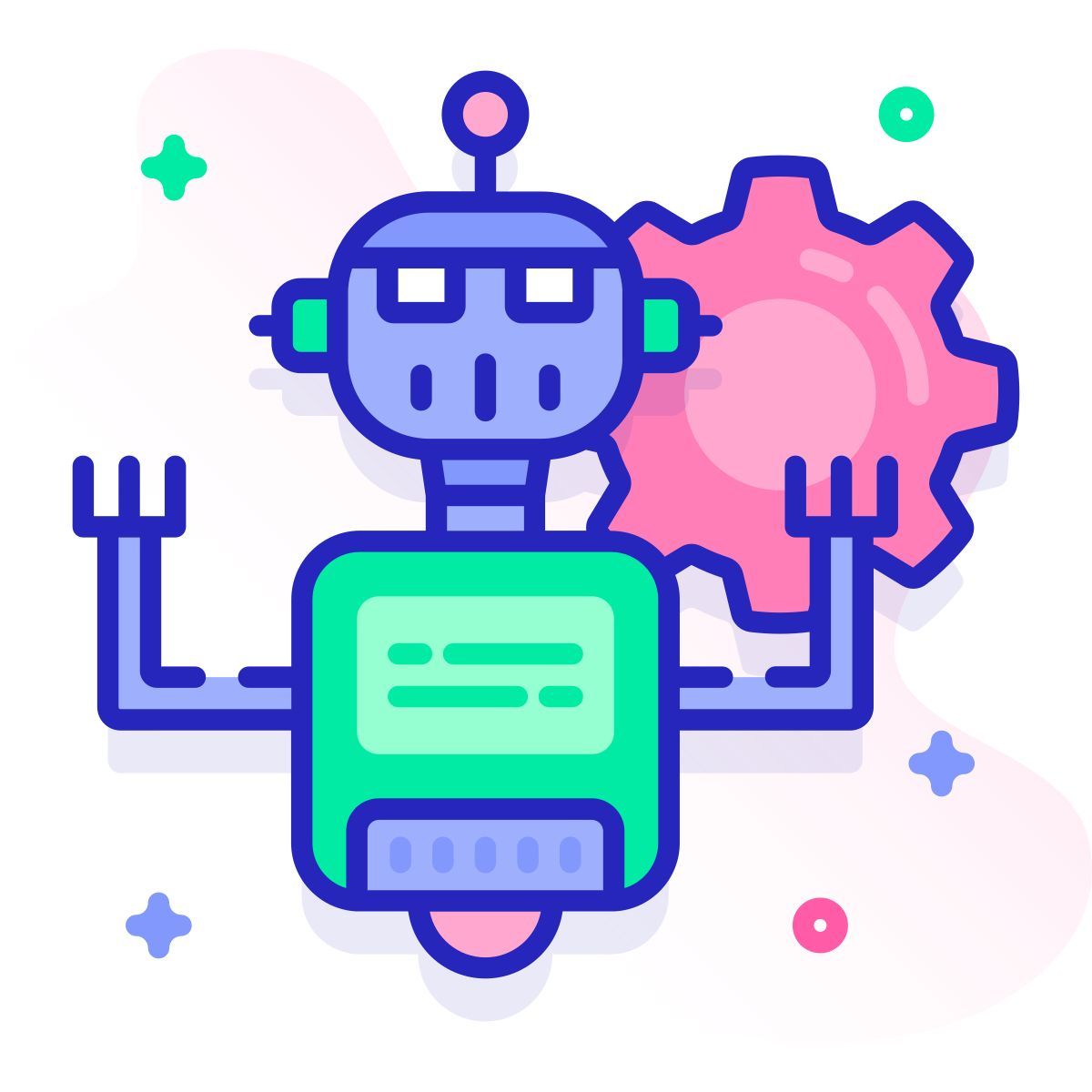 robot gear icon