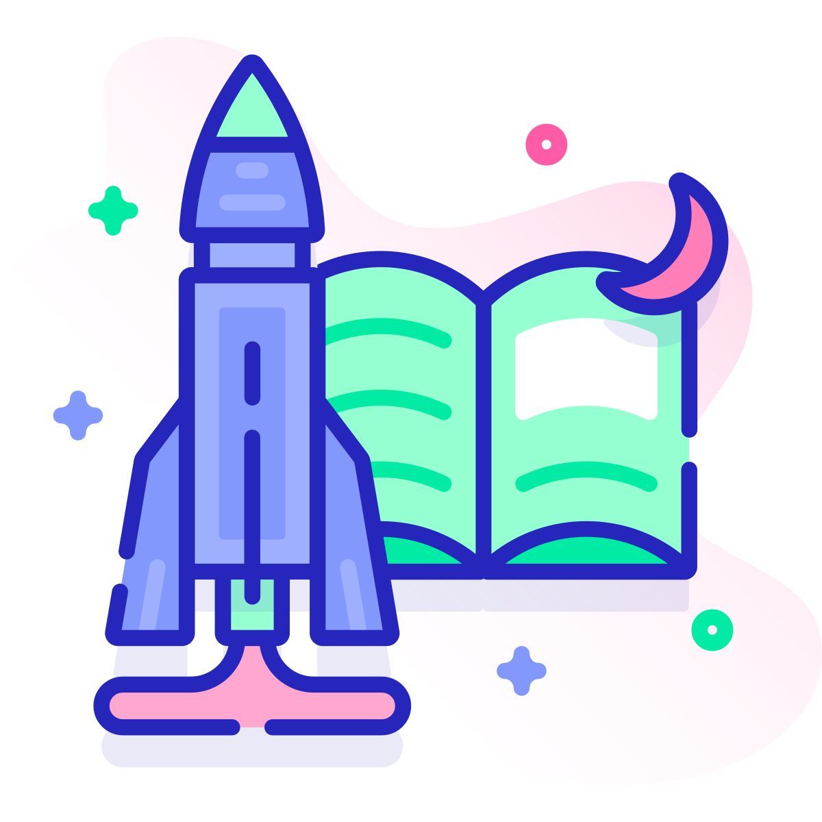 rocket education icon