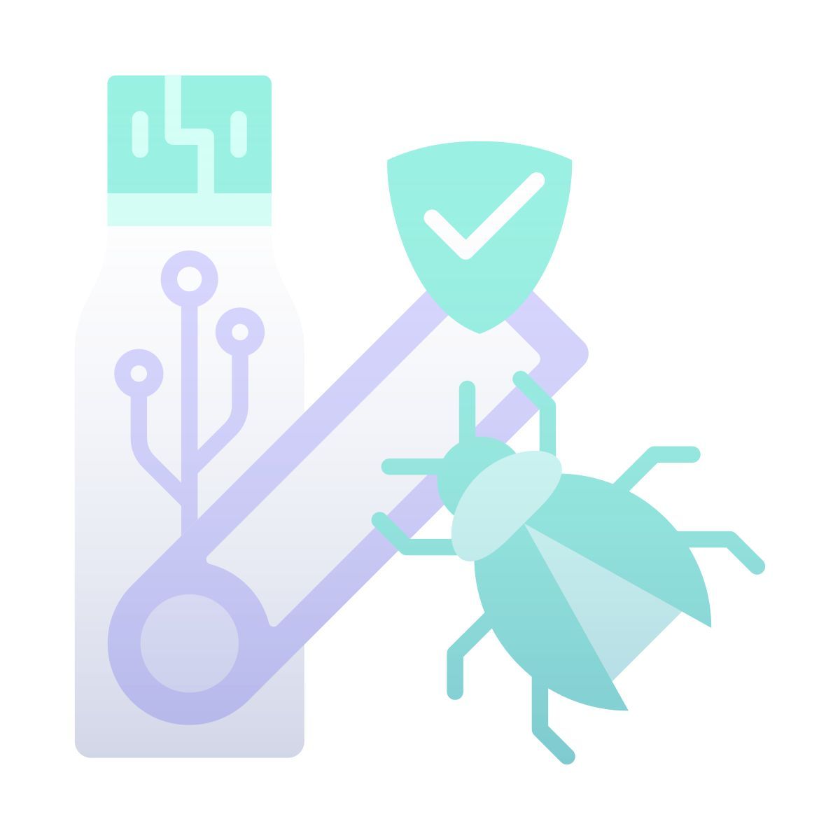 usb flash drive antivirus icon