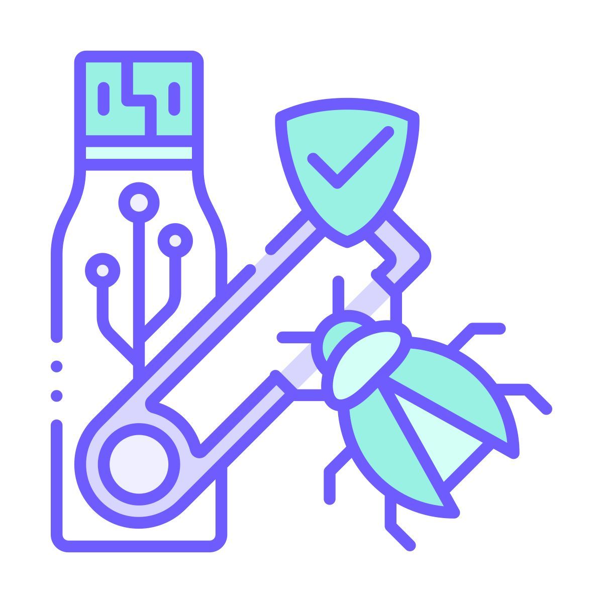 usb flash drive antivirus icon