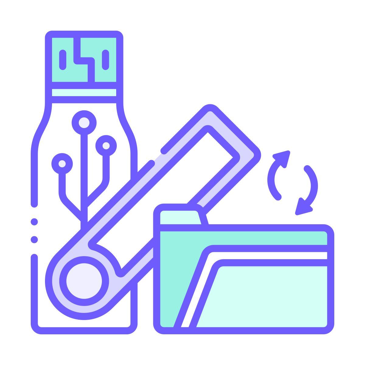 cartella della chiavetta USB icon
