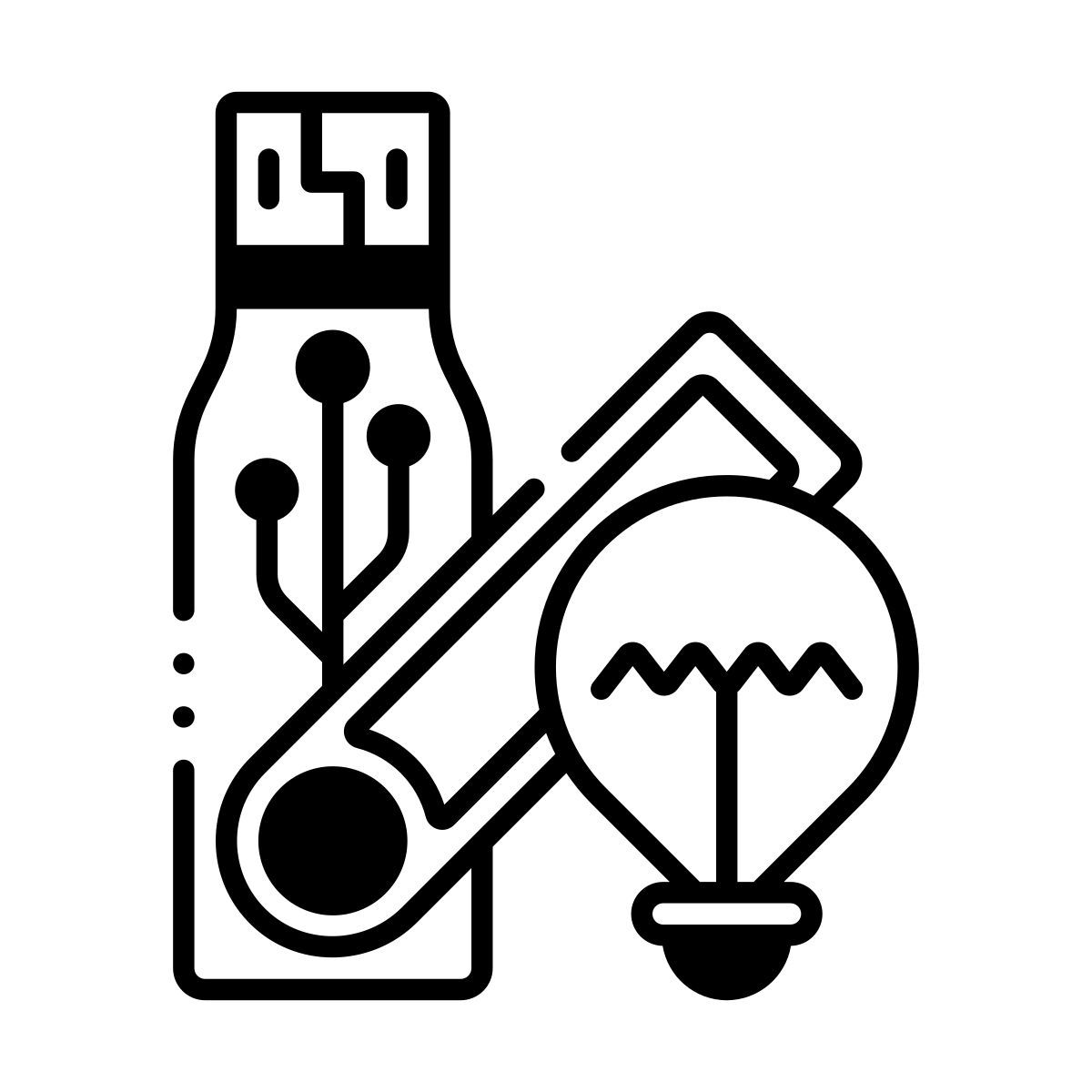 usb flash drive innovation icon