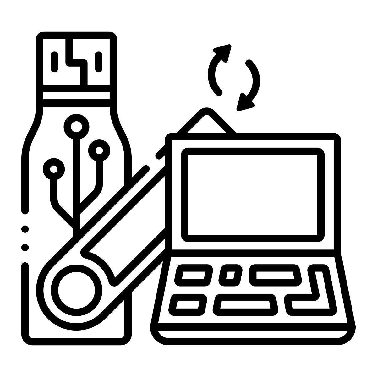 pen drive usb para laptop icon