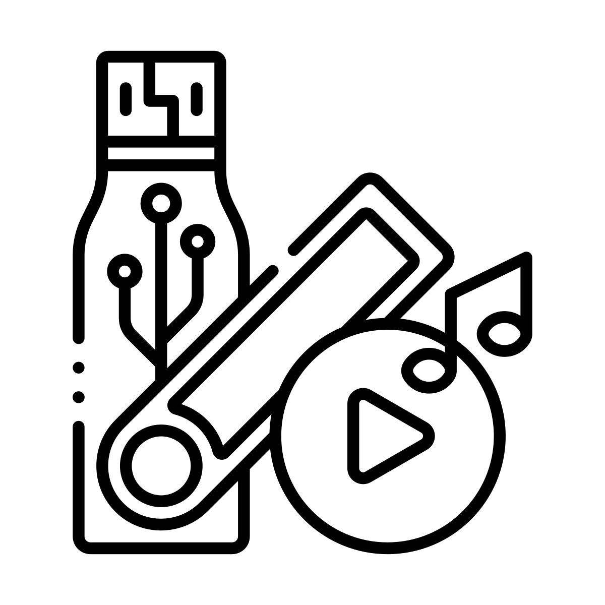usb 플래시 드라이브 미디어 icon
