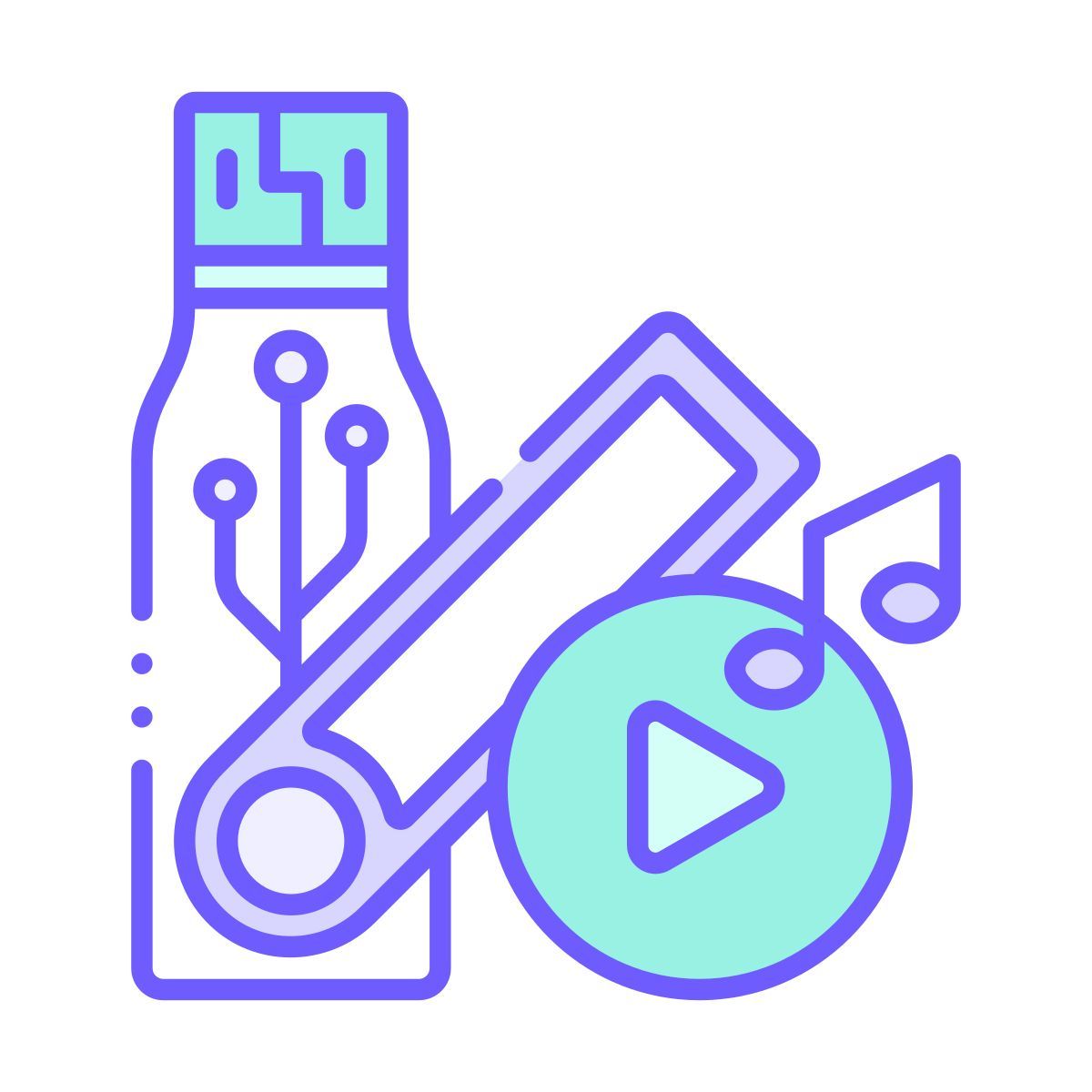 usb 플래시 드라이브 미디어 icon