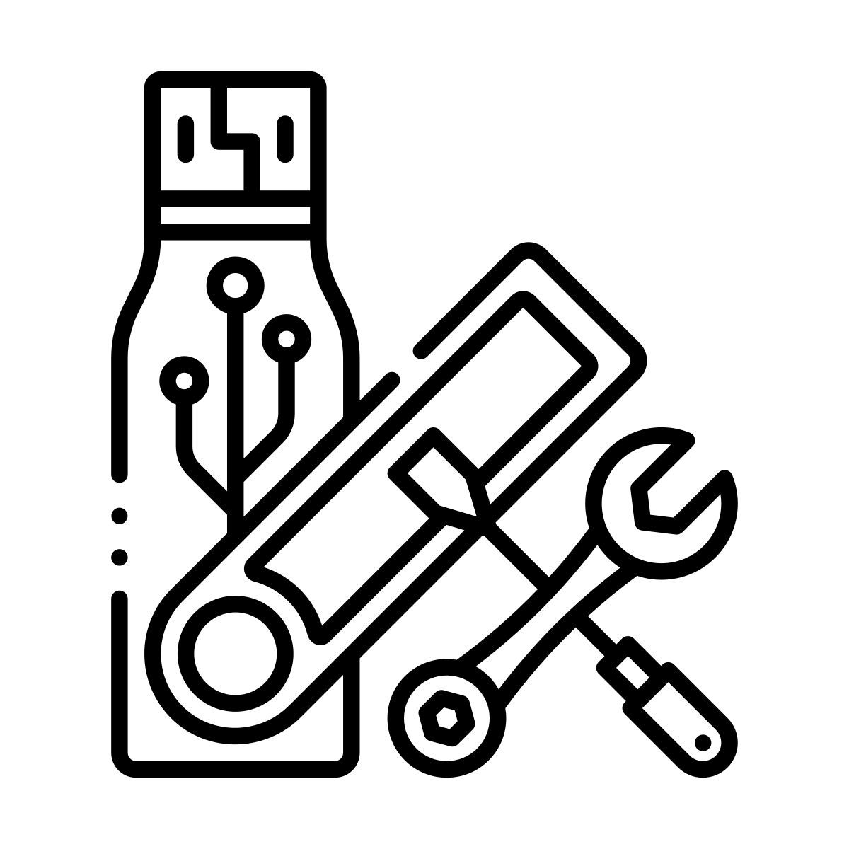 usb flash drive repair icon